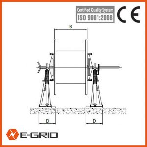 Hydraulic conductor reel stand China